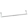 vidaXL Curtain Rails 2 pcs White and Silver 40-60 cm Aluminium