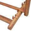 vidaXL Folding Beach Chair Fabric and Wooden Frame Multicolour