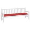 vidaXL Garden Bench Cushion Red 200x50x7 cm Oxford Fabric