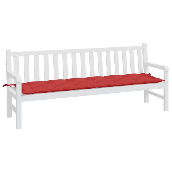 vidaXL Garden Bench Cushion Red 200x50x7 cm Oxford Fabric