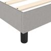 vidaXL Box Spring Bed with Mattress Light Grey 137x190 cm Full Fabric