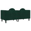 vidaXL Sofa with Cushions 2-Seater Dark Green Velvet