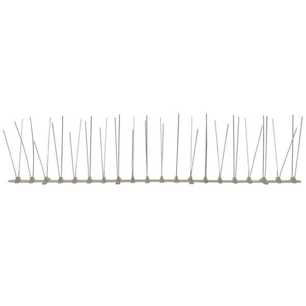 vidaXL 4-row Plastic Bird & Pigeon Spikes Set of 6 3 m
