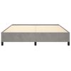 vidaXL Bed Frame without Mattress Light Grey California King Velvet