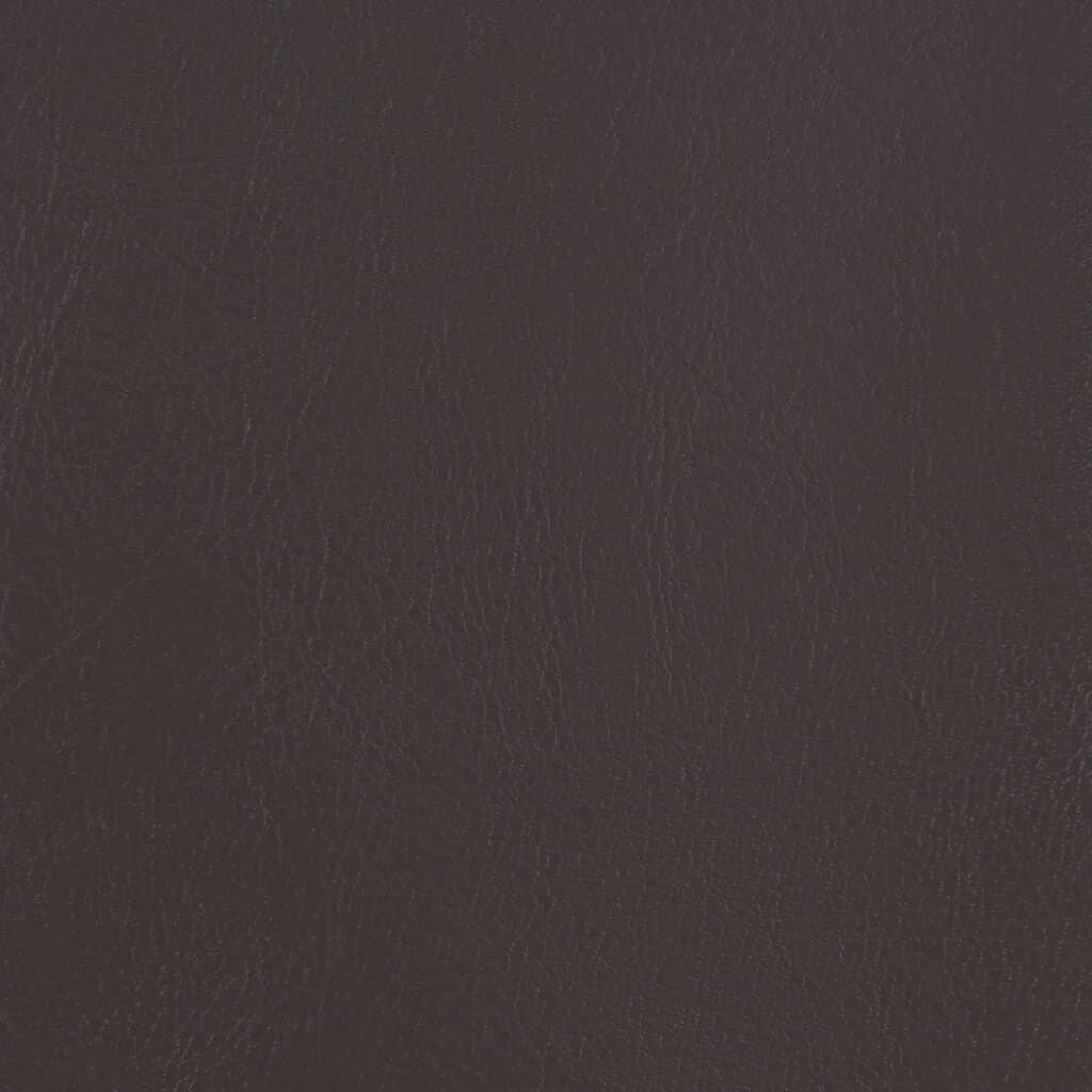 vidaXL Tub Chair with Footstool Brown Faux Leather