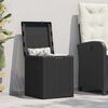 vidaXL Garden Storage Box 90L Black PP Rattan
