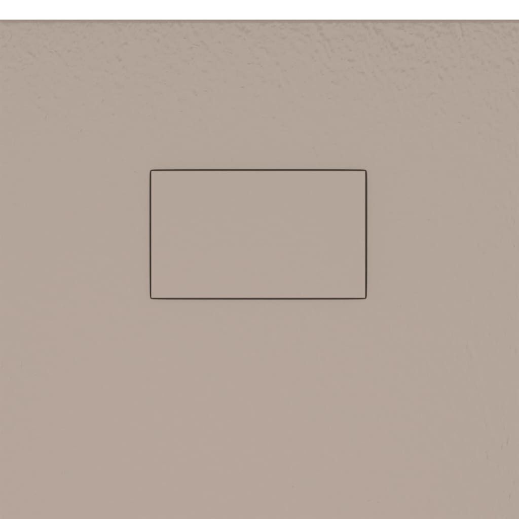 vidaXL Shower Base Tray SMC Brown 90x90 cm