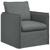 vidaXL Sofa Set 2 pcs Dark Grey 136 x 82 x 85 cm Fabric