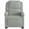 vidaXL Electric Stand up Massage Recliner Chair Light Grey Velvet