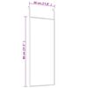 vidaXL Door Mirror Gold 30x80 cm Glass and Aluminium