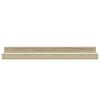 vidaXL Wall Shelves 4 pcs White and Sonoma Oak 40x9x3 cm