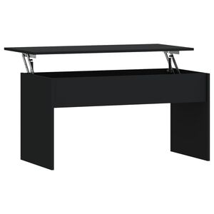 vidaXL Coffee Table Black 102x50.5x52.5 cm Engineered Wood