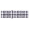 vidaXL Deck Chair Cushion Grey Check Pattern (75+105)x50x4 cm