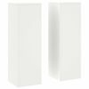 vidaXL Plant Stands 2 pcs White 24 x 24 x 75 cm Steel