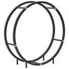 vidaXL Firewood Rack Black 70x20x70 cm Steel