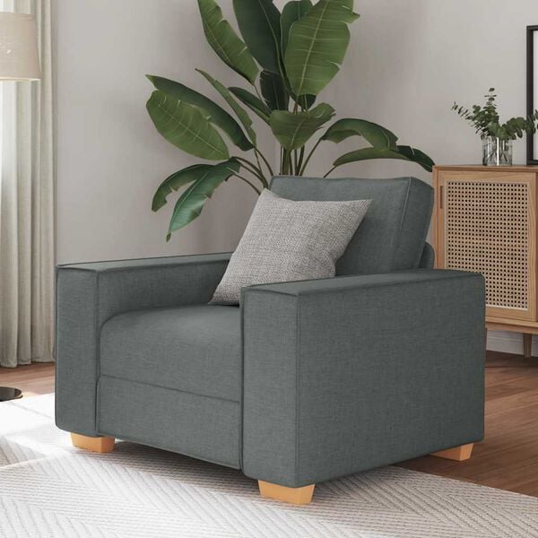 vidaXL Sofa Chair Dark Grey 60 cm Fabric