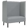 vidaXL Highback Sofa 101cm Light grey Fabric