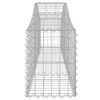 vidaXL Arched Gabion Baskets 2 pcs 200x30x40/60 cm Galvanised Iron