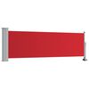 vidaXL Patio Retractable Side Awning 80x300 cm Red