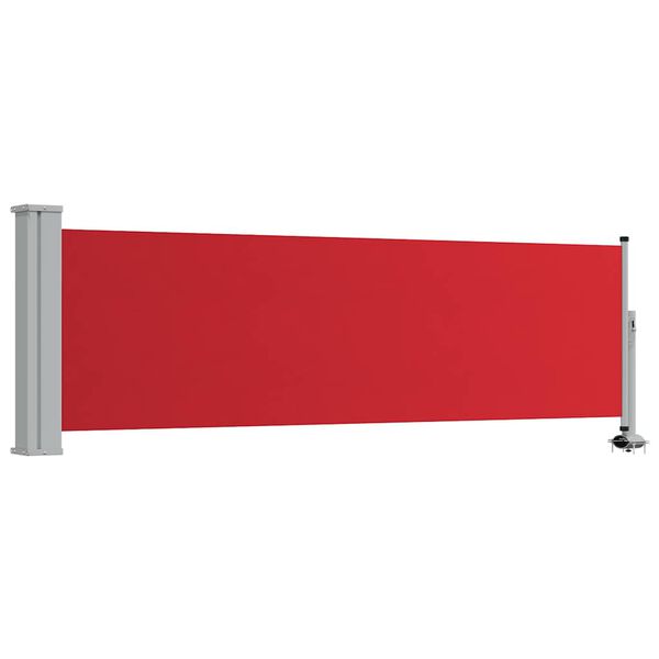 vidaXL Patio Retractable Side Awning 80x300 cm Red