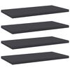 vidaXL Bookshelf Boards 4 pcs Grey 40x20x1,5 cm Engineered Wood