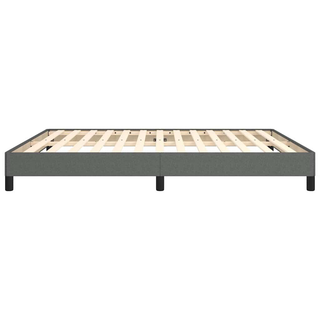 vidaXL Bed Frame without Mattress Dark Grey California King Fabric