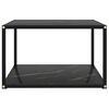 vidaXL Coffee Table Black 60x60x35 cm Tempered Glass