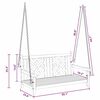 vidaXL Swing Bench Other Brown 114 x 60 x 64 cm Solid teak wood