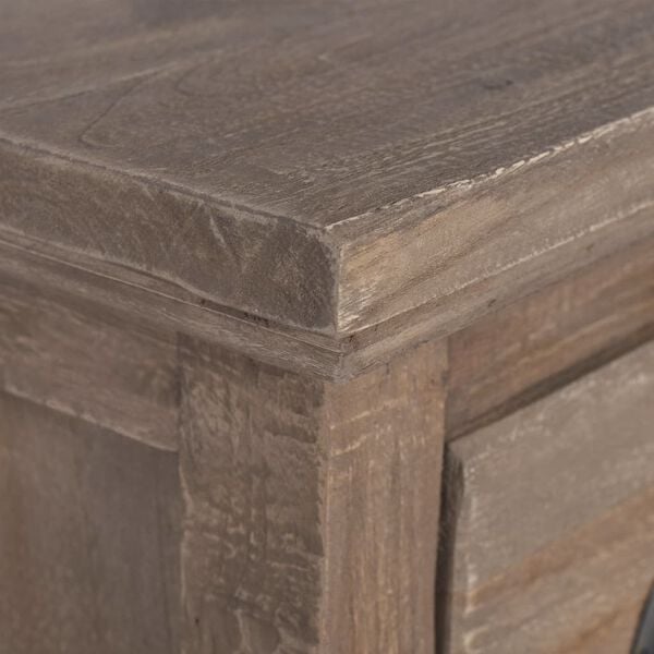 vidaXL Sideboard with 3 Drawers 60x30x75 cm Solid Teak Wood