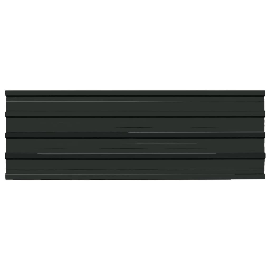 vidaXL Roof Panels 12 pcs Galvanised Steel Anthracite