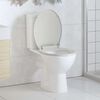 vidaXL Soft-close Toilet Seat White Oval