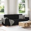 vidaXL 3-Seater Sofa Black 180 cm Fabric