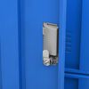 vidaXL Locker Cabinets 2 pcs Light Grey and Blue 90x45x92.5 cm Steel