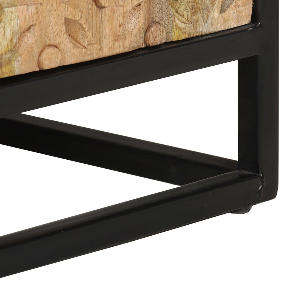vidaXL Hand Carved Sideboard 60x35x75 cm Solid Mango Wood