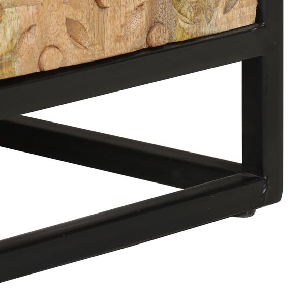 vidaXL Hand Carved Sideboard 60x35x75 cm Solid Mango Wood