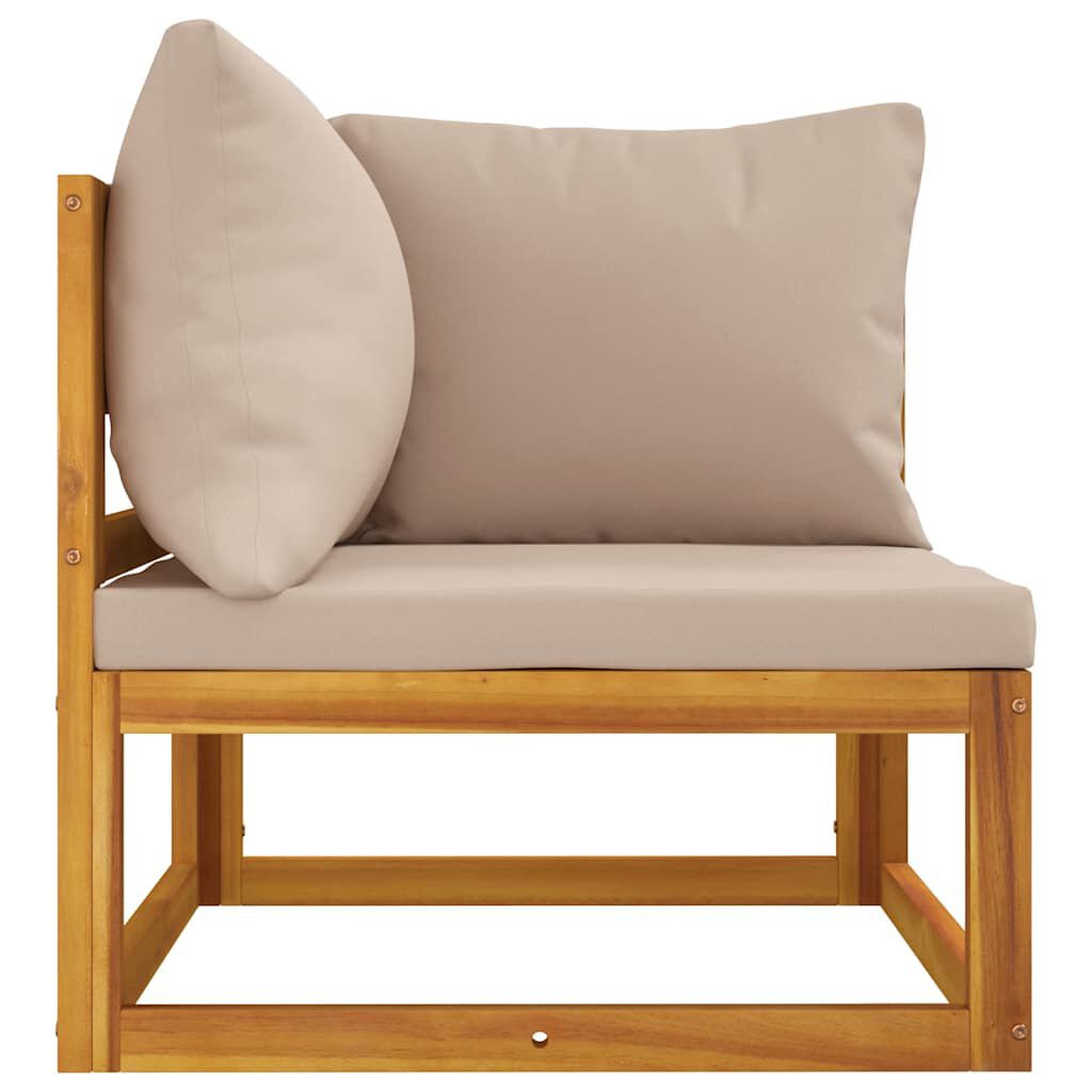 vidaXL 2 Piece Garden Sofa Set with Cushions Solid Wood Acacia
