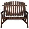 vidaXL 2-Seater Garden Bench 119x85x98 cm Solid Wood Spruce