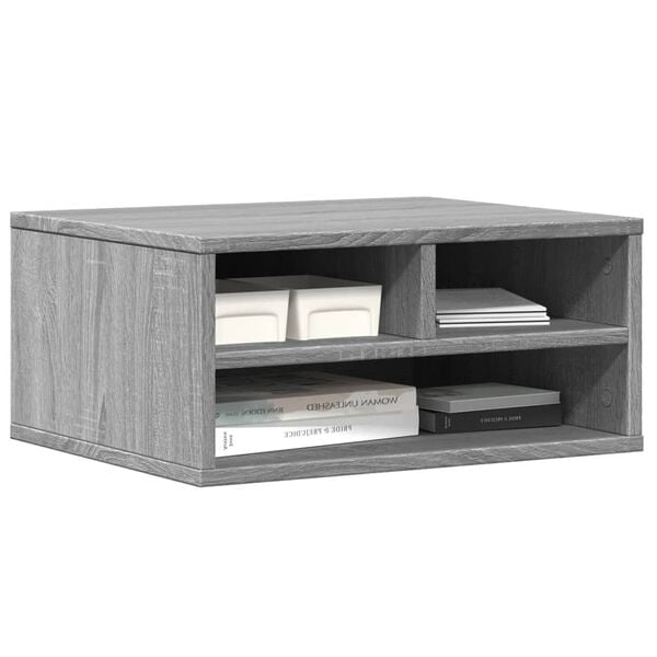 vidaXL Printer Stand Grey Sonoma 49x40x22,5 cm Engineered Wood