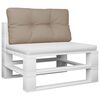 vidaXL Pallet Cushion Taupe 80x40x12 cm Fabric