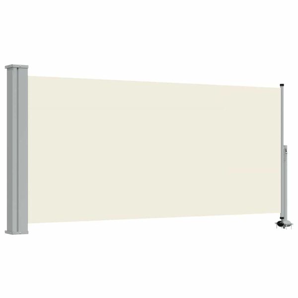 vidaXL Patio Retractable Side Awning 120 x 300 cm Cream