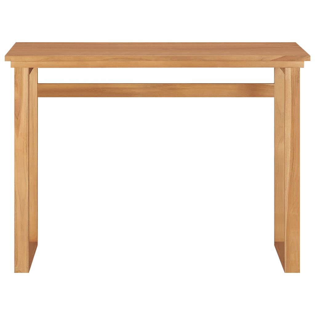 vidaXL Desk 100x45x75 cm Solid Teak Wood