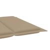 vidaXL Garden Sun Lounger with Cushion Solid Wood Acacia