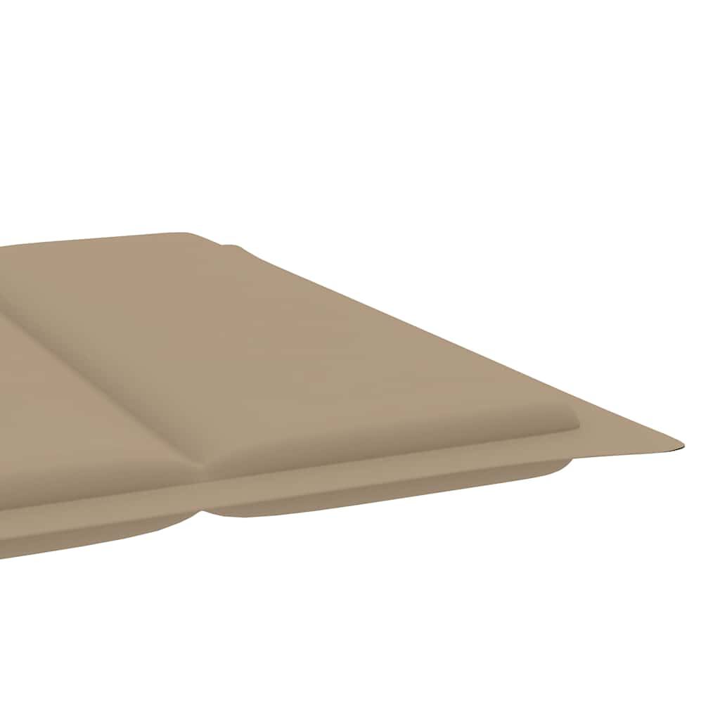 vidaXL Garden Sun Lounger with Cushion Solid Wood Acacia