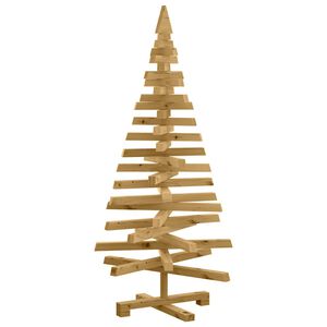 vidaXL Christmas Trees with Stand Brown 120 cm Solid pine wood