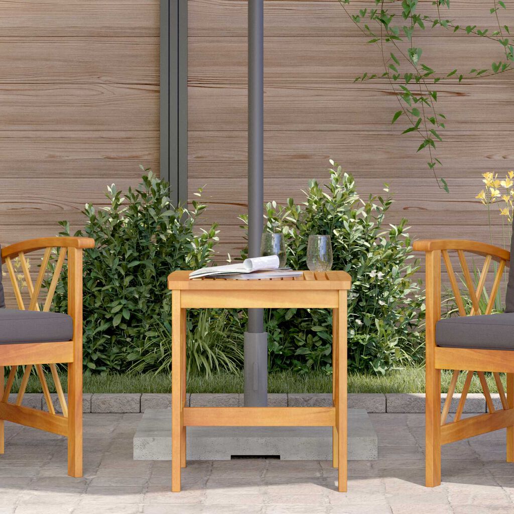 vidaXL Side Table Brown Solid Acacia wood