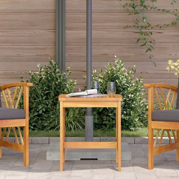 vidaXL Side Table Brown Solid Acacia wood