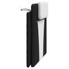 vidaXL Headboard Cushion "Viana" Black and White 100 cm Faux Leather