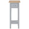 vidaXL Side Table Grey 27x27x65.5 cm Wood