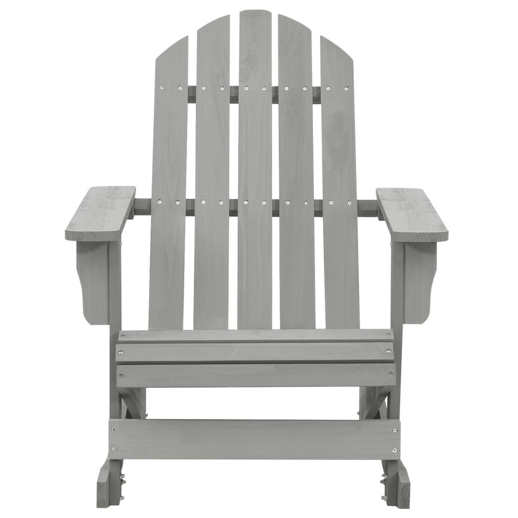 vidaXL Garden Rocking Chair Wood Grey