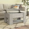 vidaXL Coffee Table Concrete Grey 79x49x41 cm Engineered Wood